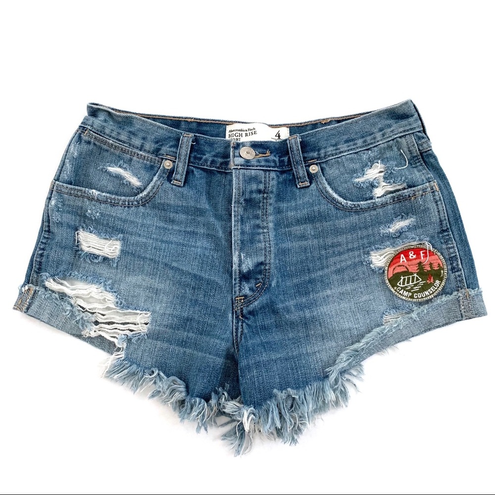 AF Festival Distress Destroy Patchwork Denim Short